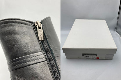 RiZComfort リズコンフォート サイドジップ レザー ショートブーツ 0603 サイズ23.0cm 中古 D4