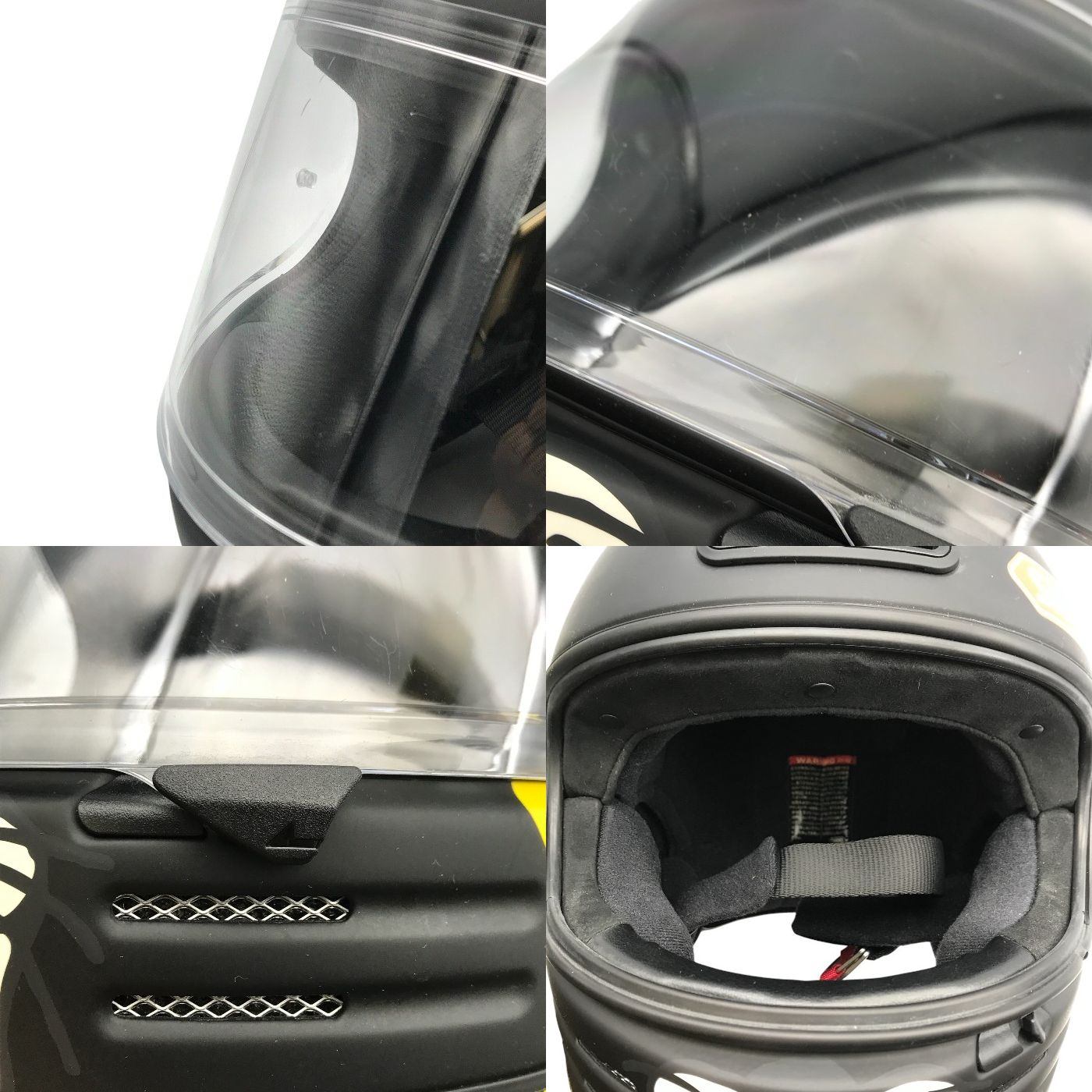 SHOEI Glamster CHEETAH CUSTOM CYCLES ヘルメット フルフェイス PSC バイク 限定モデル チーターカスタムサイクルズ ブラック Lサイズ 中古 T1