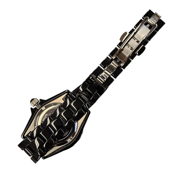 TECHNOS テクノス 腕時計 レディース アナログ クォーツ セラミック ブラック T9906BB 中古 T1