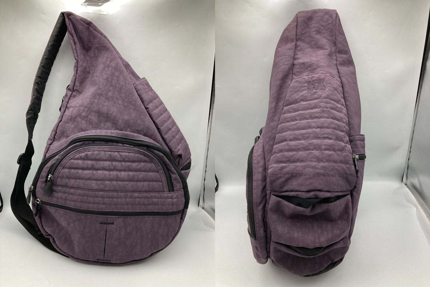 HEALTHY BACK BAG ヘルシーバックバッグ ビッグバッグ (プラム) 中古 D4