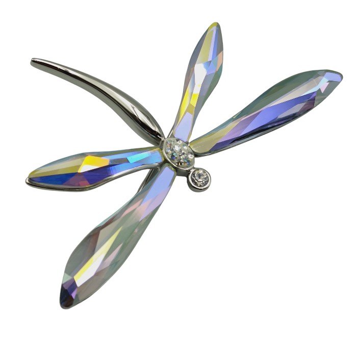 SWAROVSKI スワロフスキー トンボ ブローチ 中古 H4