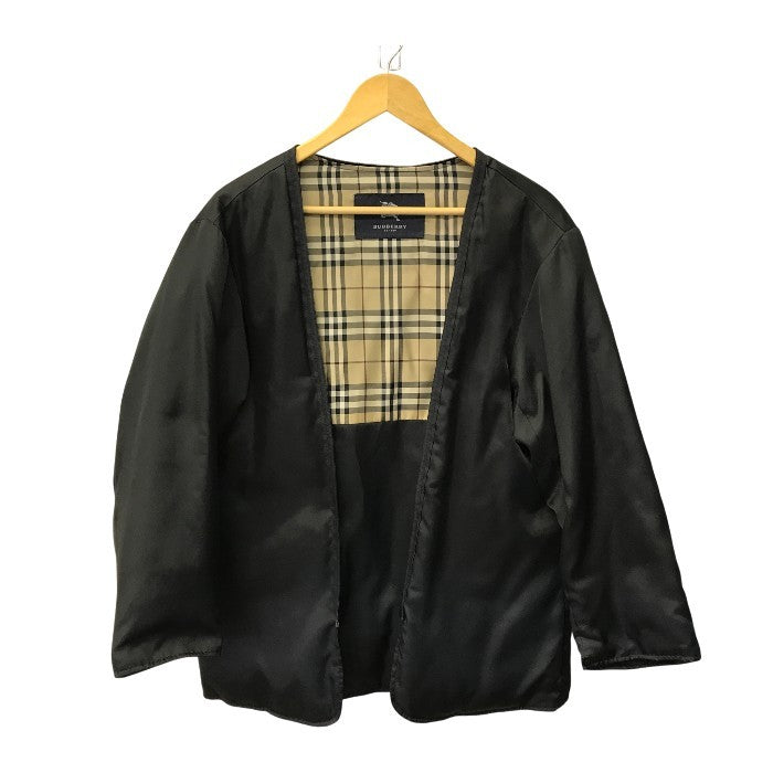 BURBERRY バーバリー コート メンズ ダウンライナー/フード付 コットン 裏地チェック柄 ブラック Mサイズ BBB85-585-09 中古 T1