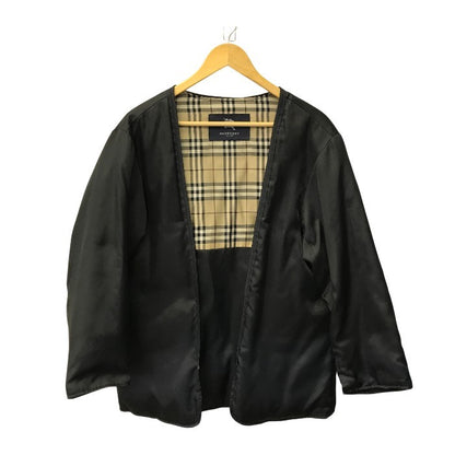 BURBERRY バーバリー コート メンズ ダウンライナー/フード付 コットン 裏地チェック柄 ブラック Mサイズ BBB85-585-09 中古 T1