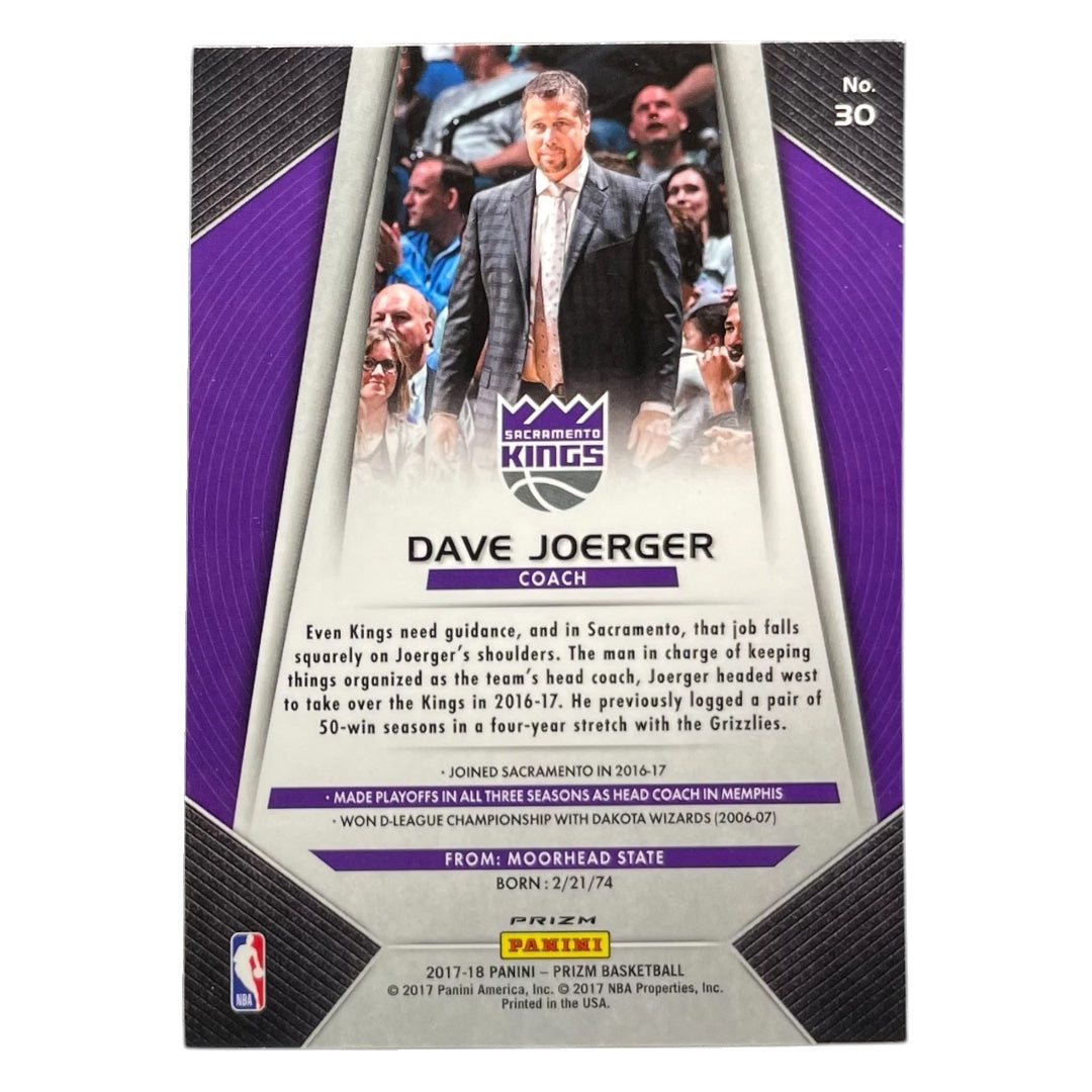 PANINI NBAカード PRIZM DAVE JOERGER KINGS #30 中古 IT2