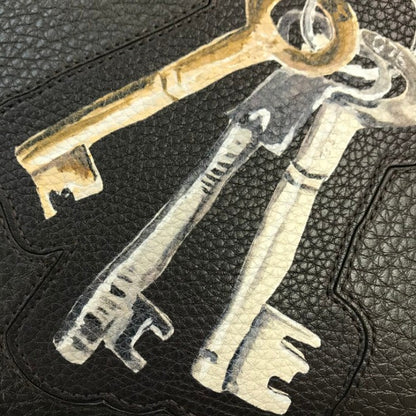 FENDI フェンディ クラッチバッグ レディース レザー 鍵 キー セカンドバッグ ブラック 7N0078 中古 1