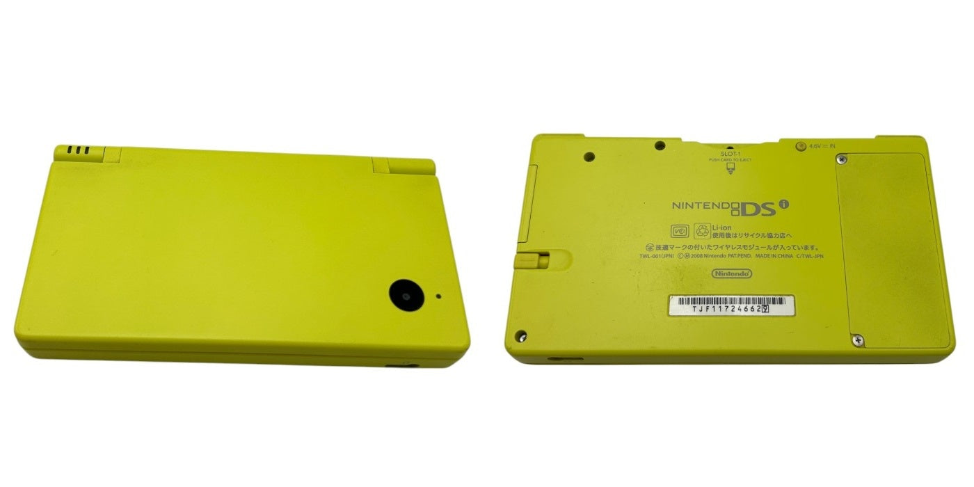 ジャンク品 バッテリーなし nintendo DSi TWL-001 ライムグリーン ピンク セット 任天堂 ゲーム機 本体 中古 W４