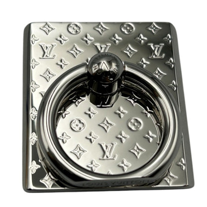 LOUIS VUITTON ルイヴィトン サポートテレフォン フォンリング スマートフォン アクセサリー M67285 シルバー スマホリング ブランド モノグラム 中古 W４