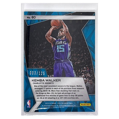 PANINI NBAカード SPECTRA KEMBA WALKER CHARLOTTE HORNETS /125 #80 中古 IT1