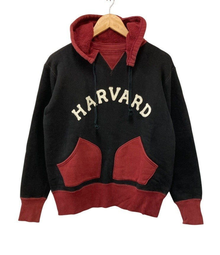 FREEWHEELERS フリーホイーラーズ HARVARD THE GAME アタッチドフード スウェットパーカー サイズ38 メンズ 中古 D4
