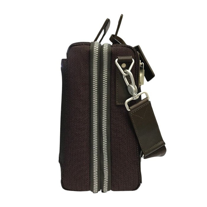 Paul Smith ポールスミス ブリーフケース メンズ ショルダーバッグ ビジネス ACE製 ヘリンボーン 大容量 レッド系 中古 T1