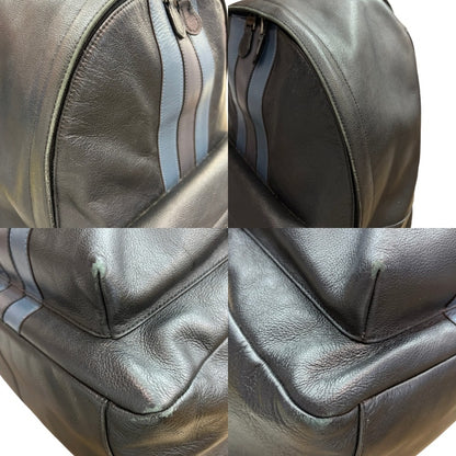 COACH コーチ レザー リュックサック F23214 バックパック ブランド メンズ 本革 ブラック ネイビー 通勤 中古 W４