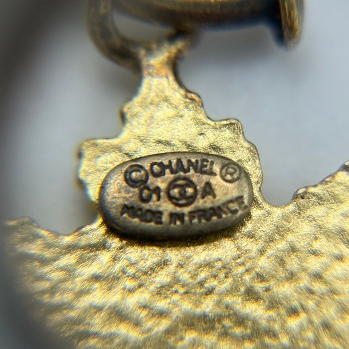 CHANEL シャネル スノーフレーク ピアス アクセサリー ジュエリー ブランド 雪の結晶 中古 W４