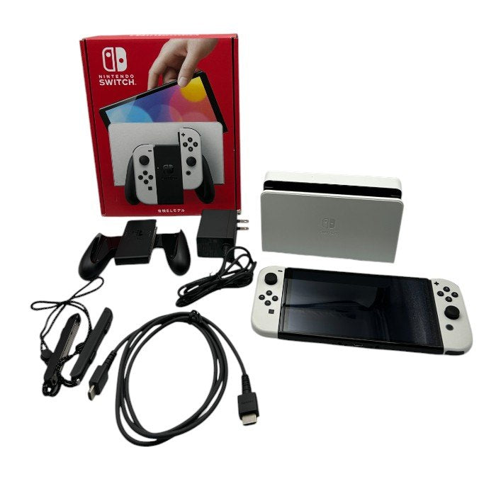 Nintendo Switch 本体 有機ELモデル Joy-Con(L)/(R) ホワイト 任天堂 スイッチ ハード ゲーム機 中古 W４