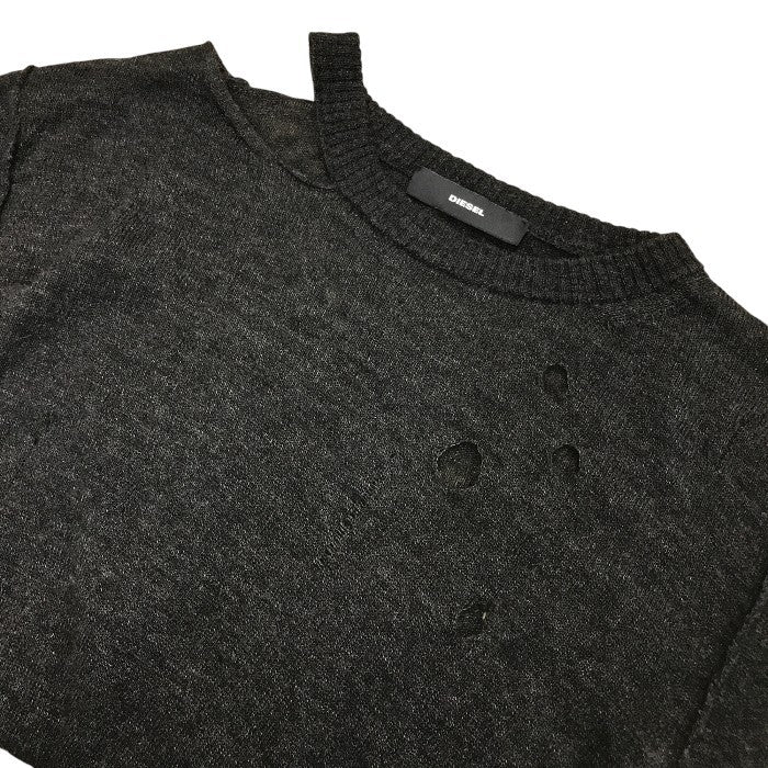 DIESEL ディーゼル ニット トップス レディース 秋冬 セーター アルパカ混 グレー XSサイズ 中古 M1
