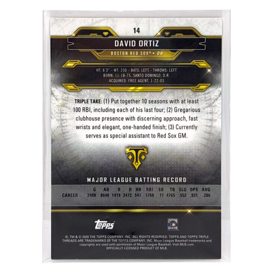 TOPPS MLBカード TRIPLE THREADS DAVID ORTIZ BOSTON RED SOX /199 #14 中古 IT1