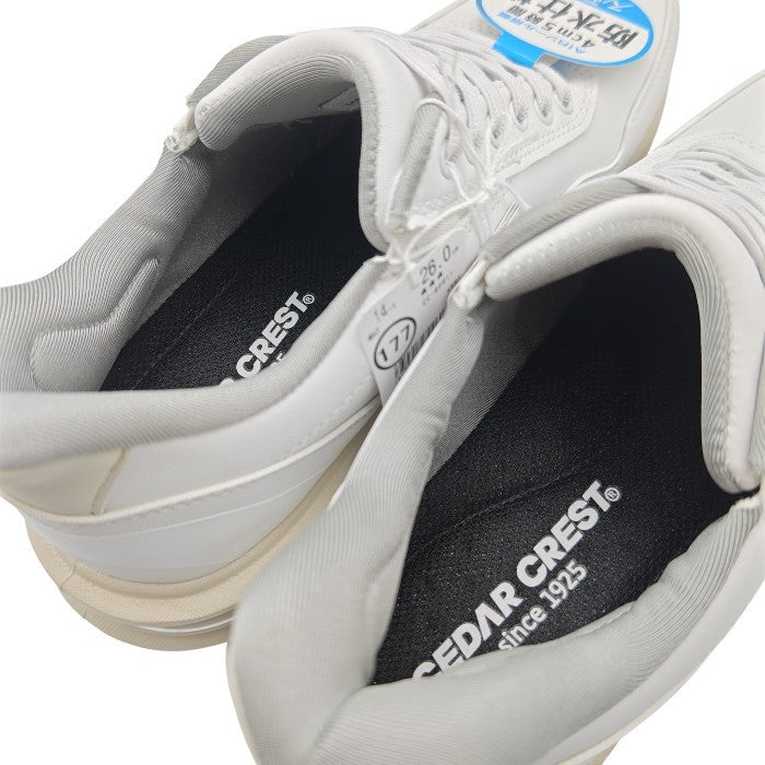 【未使用品】 CEDAR CREST セダークレスト 4cm5時間防水仕様 スパットシューズ メンズ 26cm 中古 H４