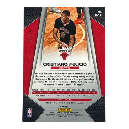 PANINI NBAカード PRIZM CRISTIANO FELICIO BULLS /49 #243 中古 IT2