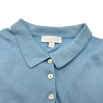 JOHN SMEDLEY ジョンスメドレー ポロシャツ S トップス 水色 半袖 夏 レディース 中古 W４