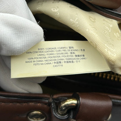 kate spade ケイトスペード ショルダー バッグ 牛革 ブラウン レザー 鞄 おしゃれ 本革 ボストン 中古 W４