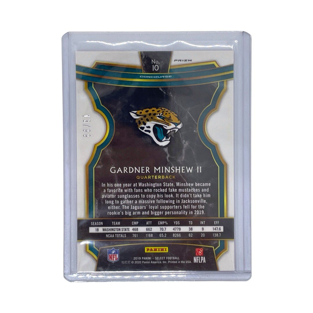 PANINI NFLカード SELECT CONCOURSE PRIZM GARDNER MINSHEW II JACKSONVILLE JAGUARS 13/99 #10 中古 IT1