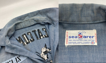 seafarer シーファーラー フィリックス ザ キャット 長袖シャツ サイズS メンズ 中古 D4