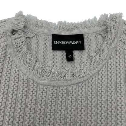 Emporio Armani エンポリオアルマーニ カットソー 40(S) 3K2MTK2M22Z トップス レディース グレー 半袖 中古 W４