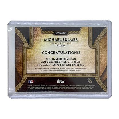 TOPPS MLBカード TIER ONE MICHAEL FULMER DETROIT TIGERS 41/70 #AT1R-MFU 中古 IT1