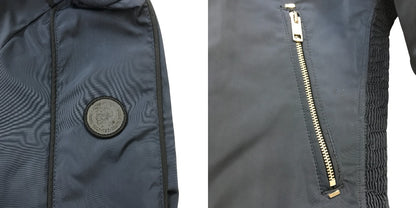 DIESEL ディーゼル ブルゾン S ライダースジャケット メンズ アウター ネイビー 中古 KW1
