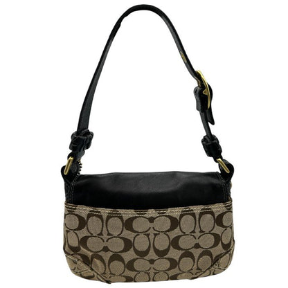 COACH コーチ ワンショルダー バッグ 11441 鞄 トート レザー キャンバス ミニソーホー 中古 W４