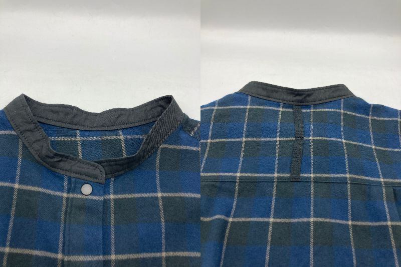 human woman ヒューマンウーマン 起毛チェックブラウス 077-3210101 サイズM 中古 D4