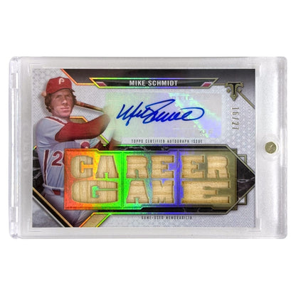 TOPPS MLBカード TRIPLE THREADS MIKE SCHMIDT PHILADELPHIA PHILLIES /27 #TTAR-MSC1 中古 IT1