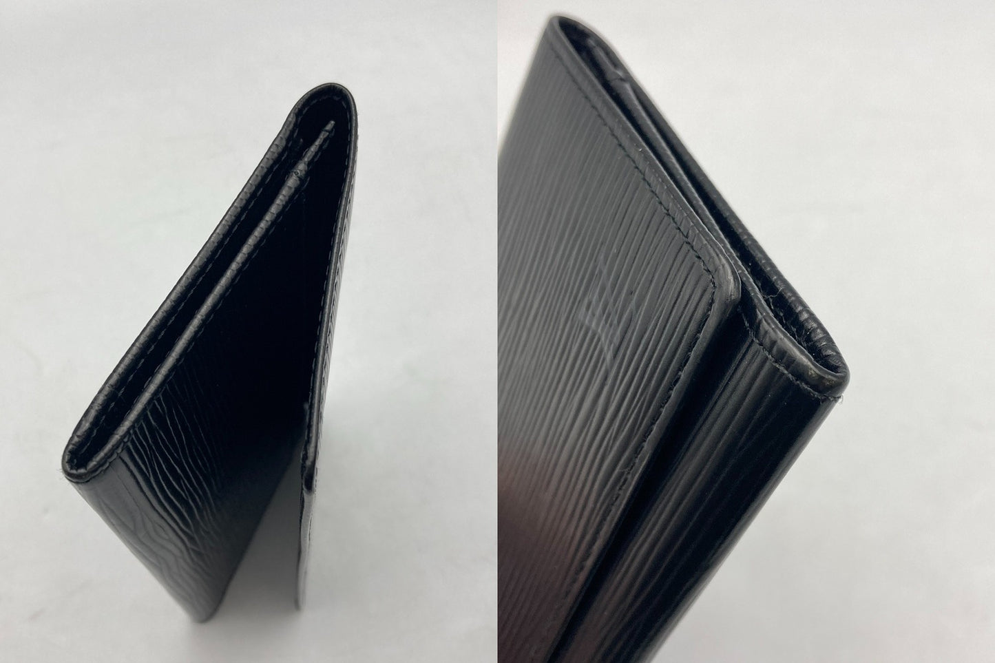 LOUIS VUITTON ルイヴィトン エピ ポルトエン3 カルトクレディ ノワール M63532 長財布 中古 D4