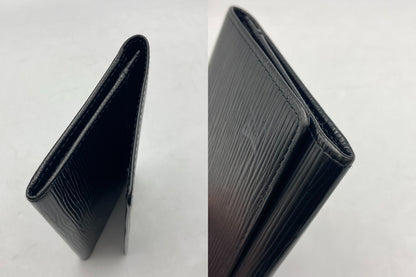 LOUIS VUITTON ルイヴィトン エピ ポルトエン3 カルトクレディ ノワール M63532 長財布 中古 D4