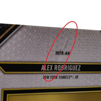 TOPPS MLBカード TRIPLE THREADS ALEX RODRIGUEZ YANKEES 7/9 #70TR-AR 中古 IT2