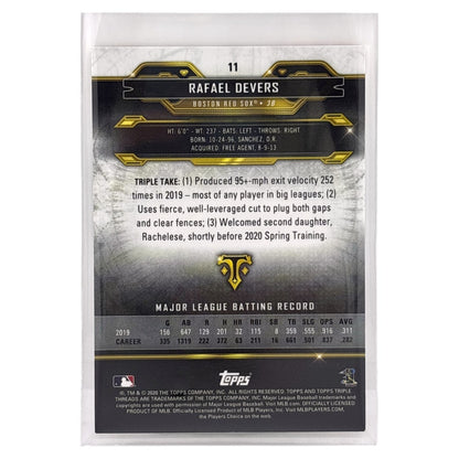 TOPPS MLBカード TRIPLE THREADS RAFAEL DEVERS BOSTON RED SOX /199 #11 中古 IT1