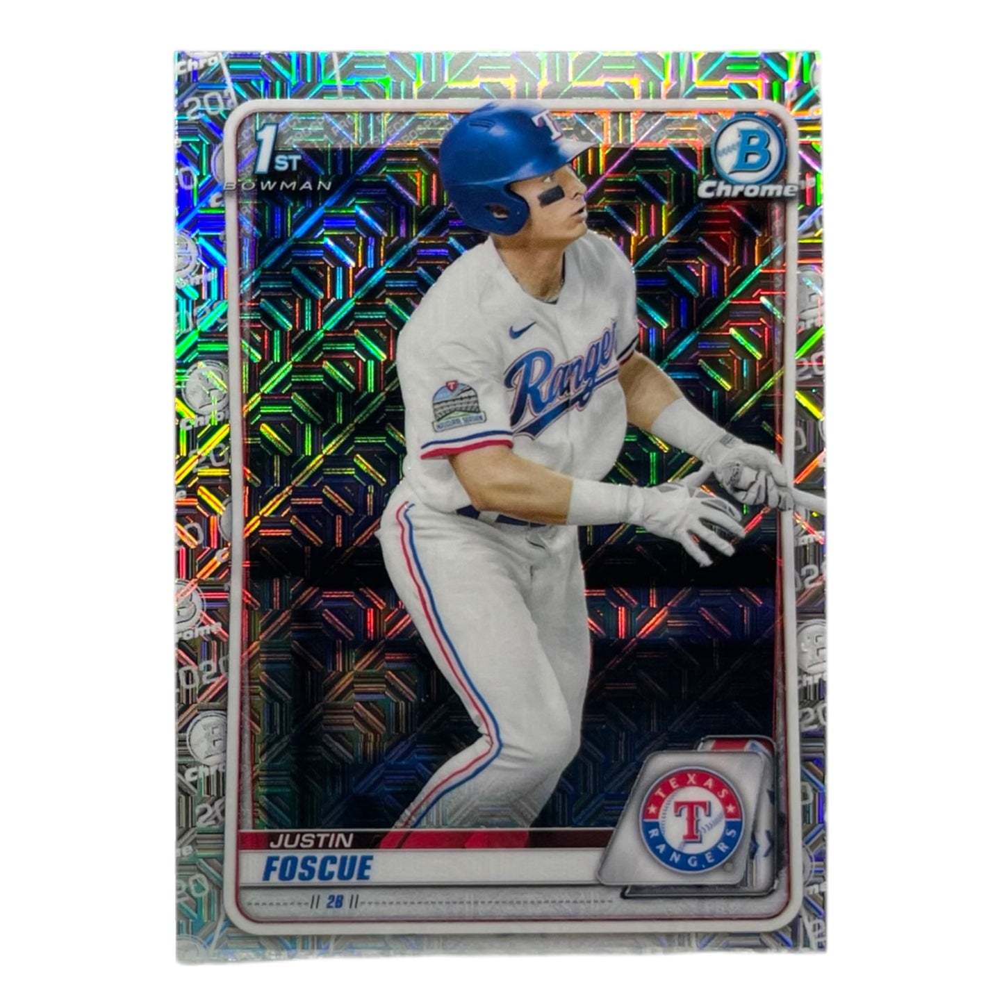 TOPPS MLBカード BOWMAN CHROME 1ST JUSTIN FOSCUE TEXAS RANGERS #BD-124 中古 IT2