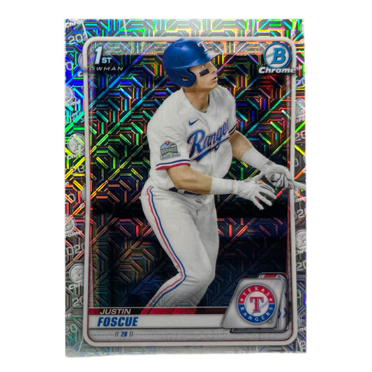 TOPPS MLBカード BOWMAN CHROME 1ST JUSTIN FOSCUE TEXAS RANGERS #BD-124 中古 IT2