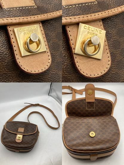 CELINE セリーヌ マカダム ショルダーバッグ 中古 D4