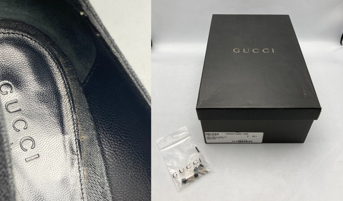 GUCCI グッチ オリジナルGG ホースビット ポインテッドトゥ パンプス 138530 サイズ35 1/2 中古 D4
