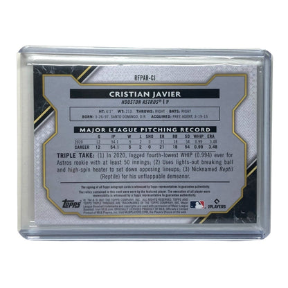 TOPPS MLBカード TRIPLE THREADS CRISTIAN JAVIER ASTROS 13/25 #RFPAR-CJ 中古 IT2
