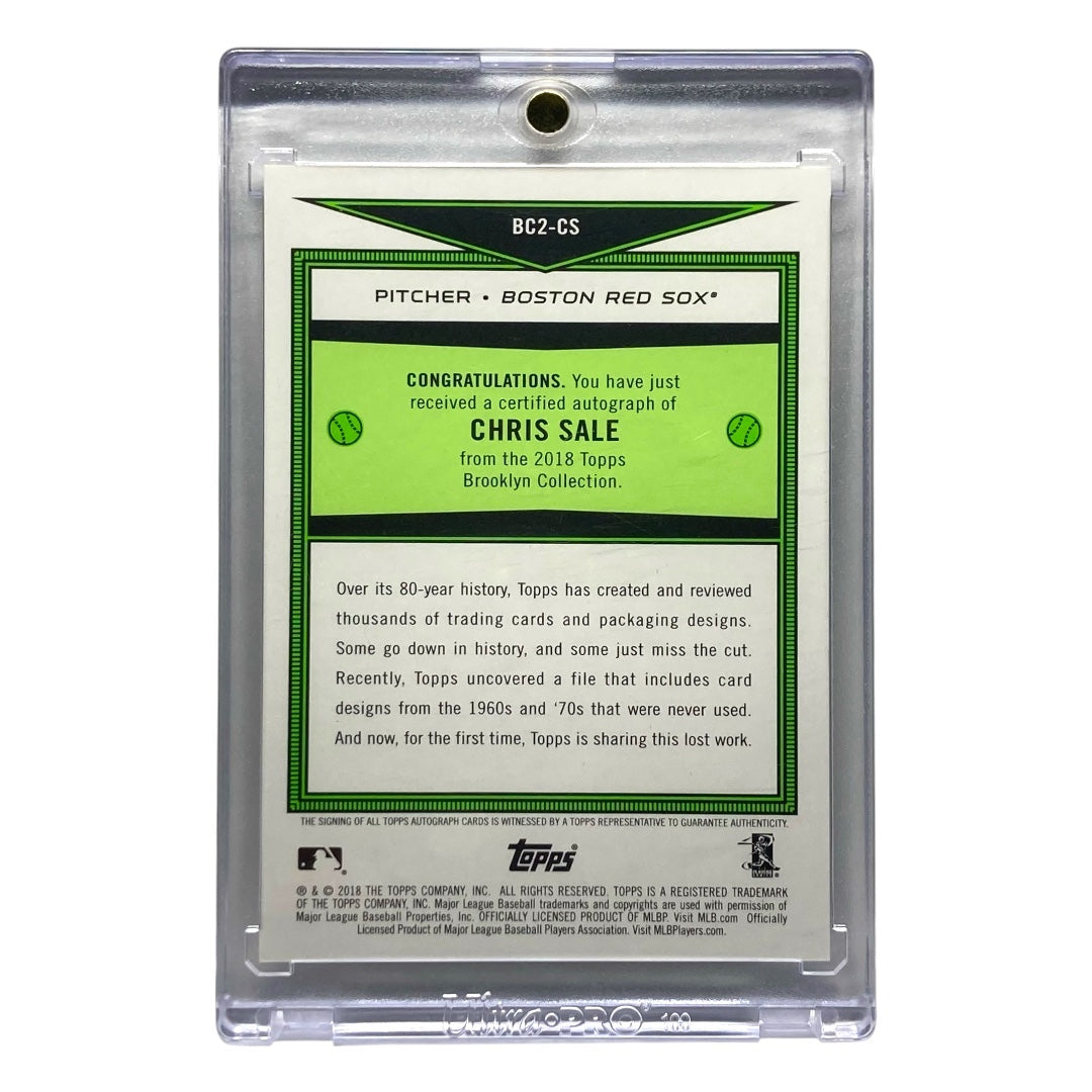 TOPPS MLBカード CERTIFIED CHRIS SALE RED SOX 16/25 #BC2-CS 中古 IT2