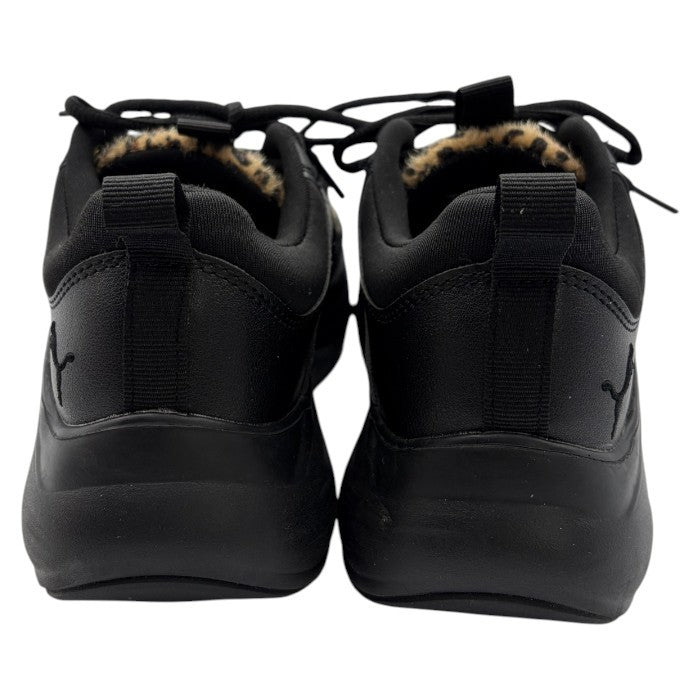 PUMA プーマ ヒョウ柄 スニーカー 379844-01 23.5cm 靴 シューズ レオパード レディース 厚底 中古 W４