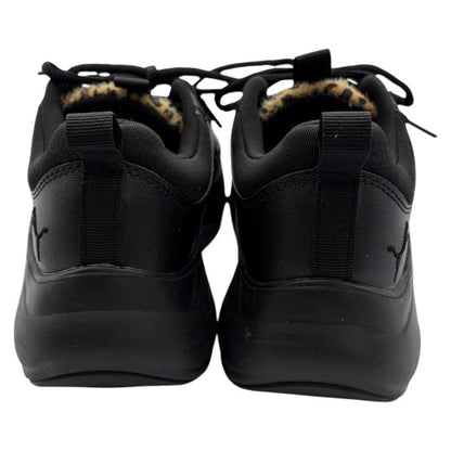 PUMA プーマ ヒョウ柄 スニーカー 379844-01 23.5cm 靴 シューズ レオパード レディース 厚底 中古 W４