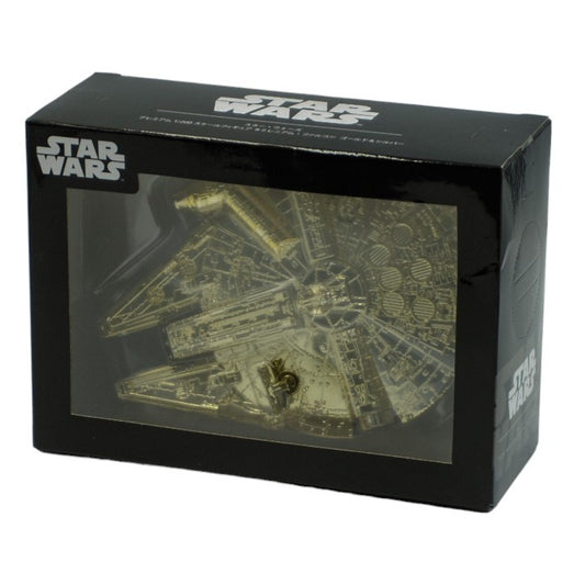 未開封品 セガ スター・ウォーズ プレミアム 1/200 スケール ミレニアム・ファルコン フィギュア ゴールド 中古 a1