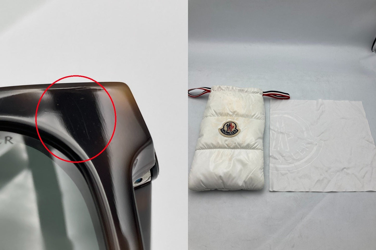MONCLER モンクレール ウェリントンシェイプ サングラス AUDREE ML0266-F 中古 D4