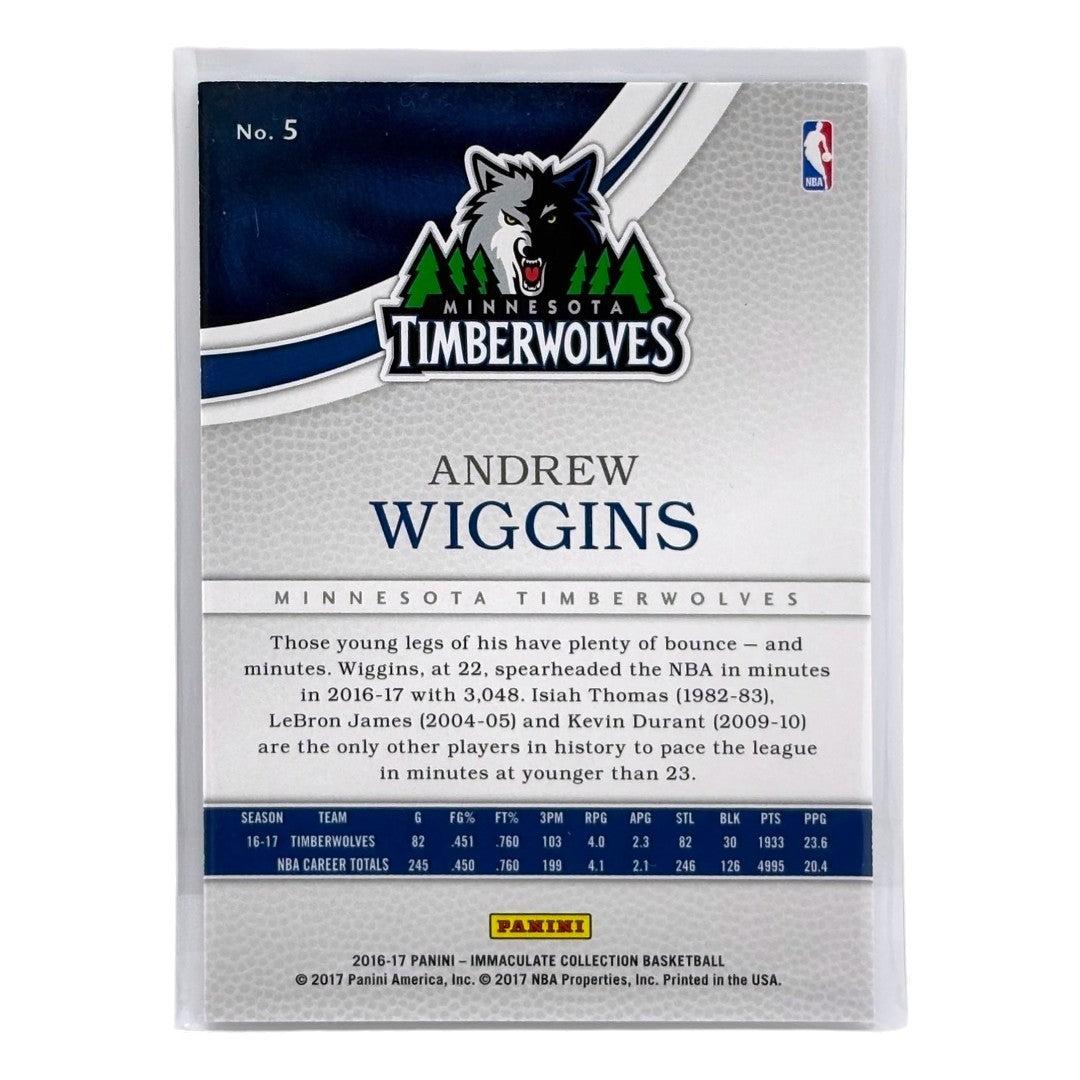 PANINI NBAカード IMMACULATE COLLECTION ANDREW WIGGINS MINNESOTA TIMBERWOLVES /35 #5 中古 IT1