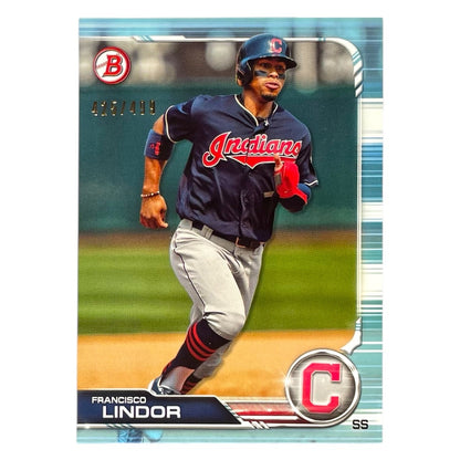 TOPPS MLBカード BOWMAN FRANCISCO LINDOR CLEVELAND INDIANS /499 #89 中古 IT2