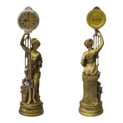 SEIKO セイコー クオーツ 振り子 置時計 ビーナス像 PG728G 銘あり 中古 a1