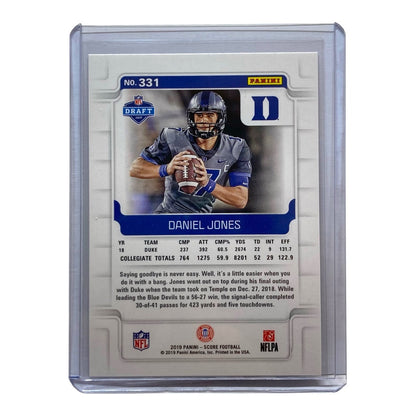 PANINI NFLカード SCORE DANIEL JONES DUKE UNIVERSITY 21/30 #331 中古 IT2