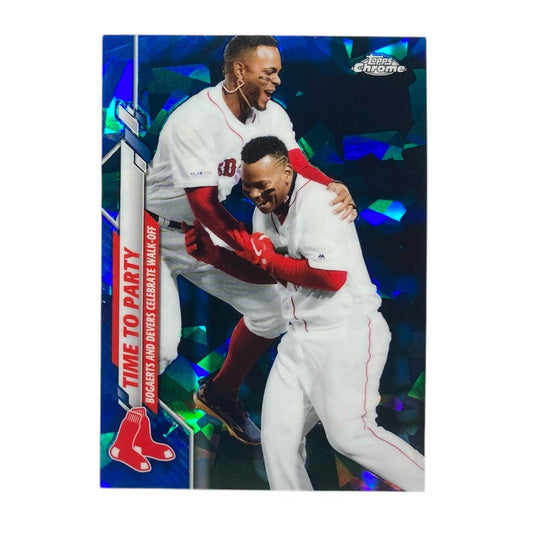 TOPPS MLBカード CHROME XANDER BOGAERTS RAFAEL DEVERS BOSTON RED SOX TIME TO PARTY #U-273 中古 IT2